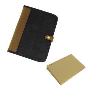Leather and Waxed Canvas Journal B249GRY